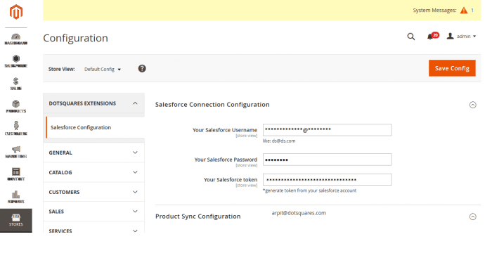 Salesforce Connection Configuration